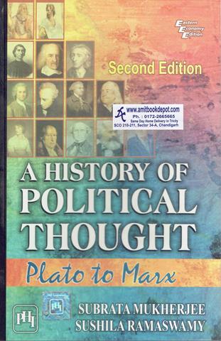 A History of Political Thought Plato to Marx