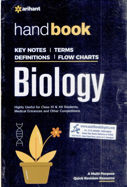 Handbook Biology Key Notes | Terms | Definitions | Flow Charts