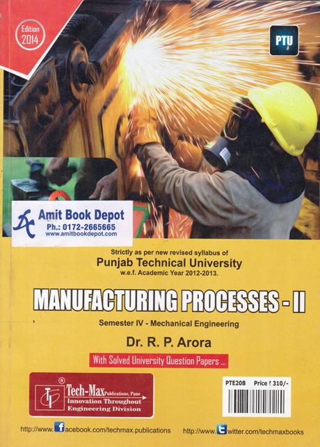 Manufacturing Processes 2 ME 4 Sem PTU (OLD)