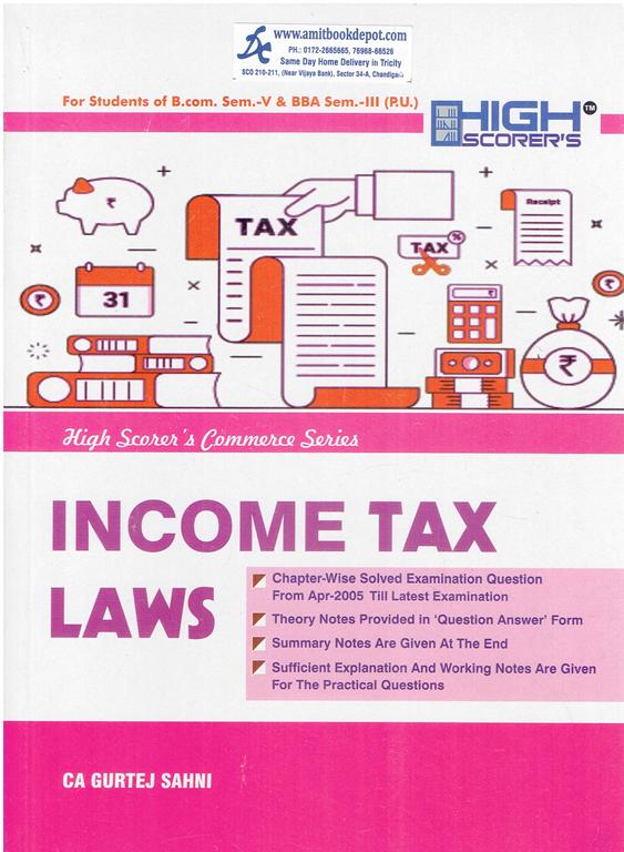 High Scorer Income Tax Law BCom 5th and BBA 3rd Semester PU Chandigarh