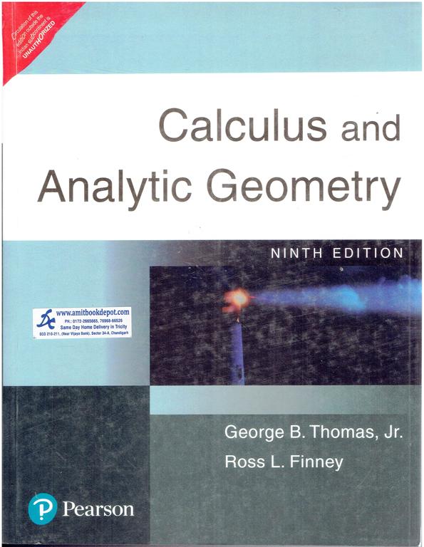 Pearson Calculus and Analytic Geometry 9th Edition