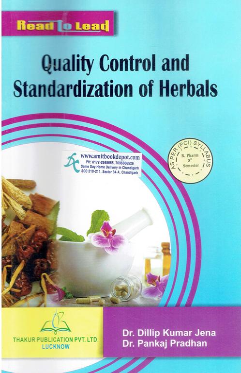 Thakur Quality Control and Standardization of Herbals B Pharm 8th Semester