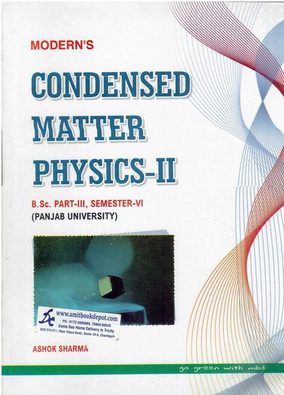 Modern Condensed Matter Physics 2 BSc 6th Semester PU Chandigarh