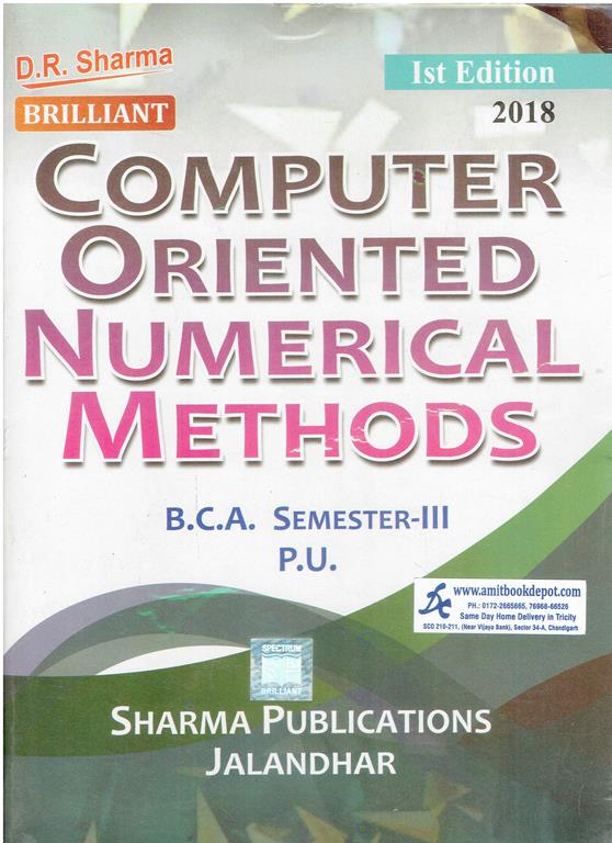 Brilliant Computer Oriented Numerical Methods BCA 3rd Sem PU