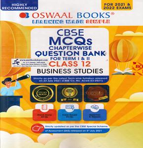 Oswaal CBSE MCQ Chapterwise Question Bank Business Studies for Class 12th