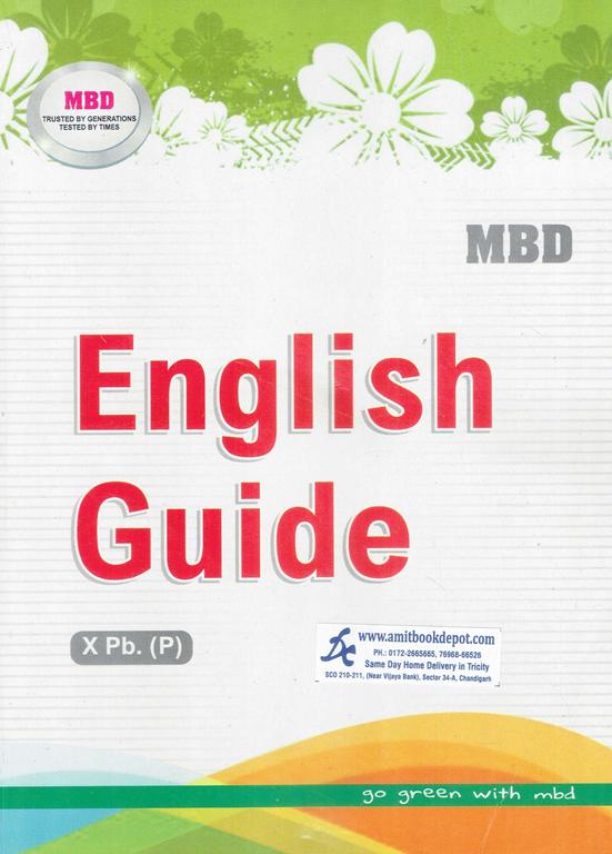 MBD English Guide for Class 10th PSEB (Punjabi Medium)