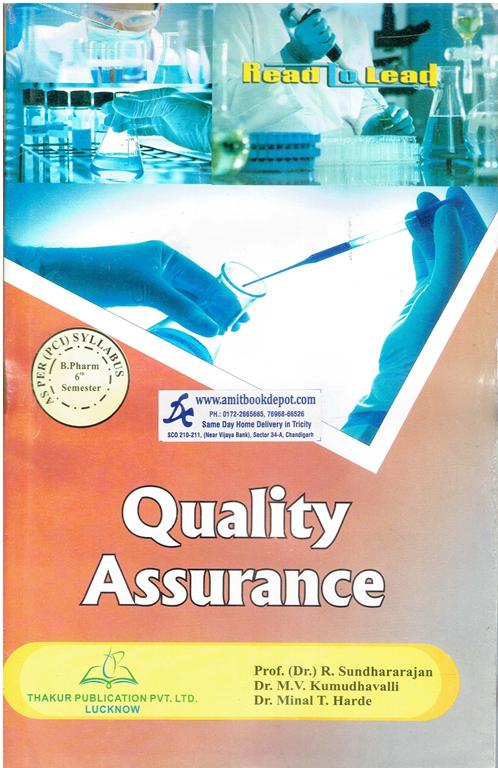 Thakur Quality Assurance For B Pharmacy Semester 6 PTU