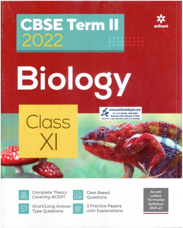 Arihant CBSE Term 2 2022 Biology Sample Papers for Class 11th