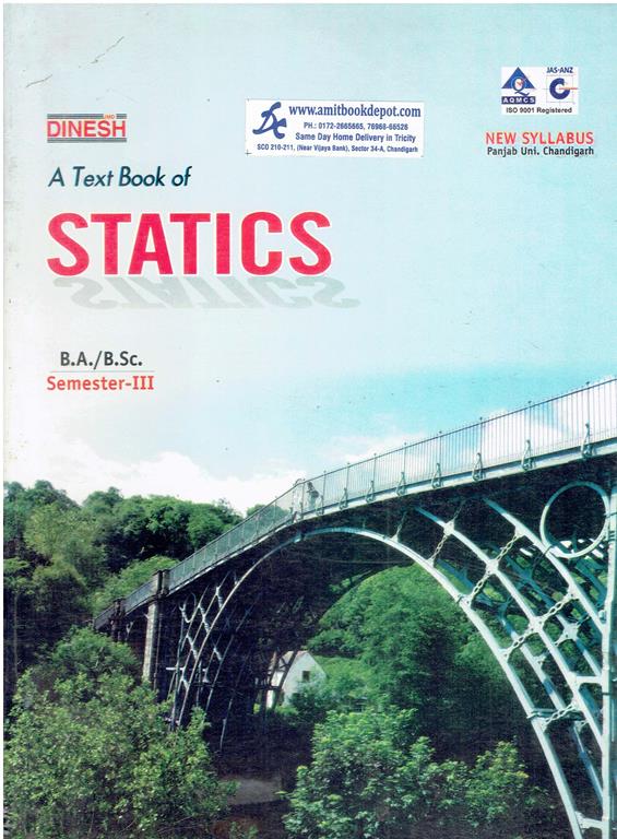 A Text Book of Statics BA and BSc 3rd Semester PU