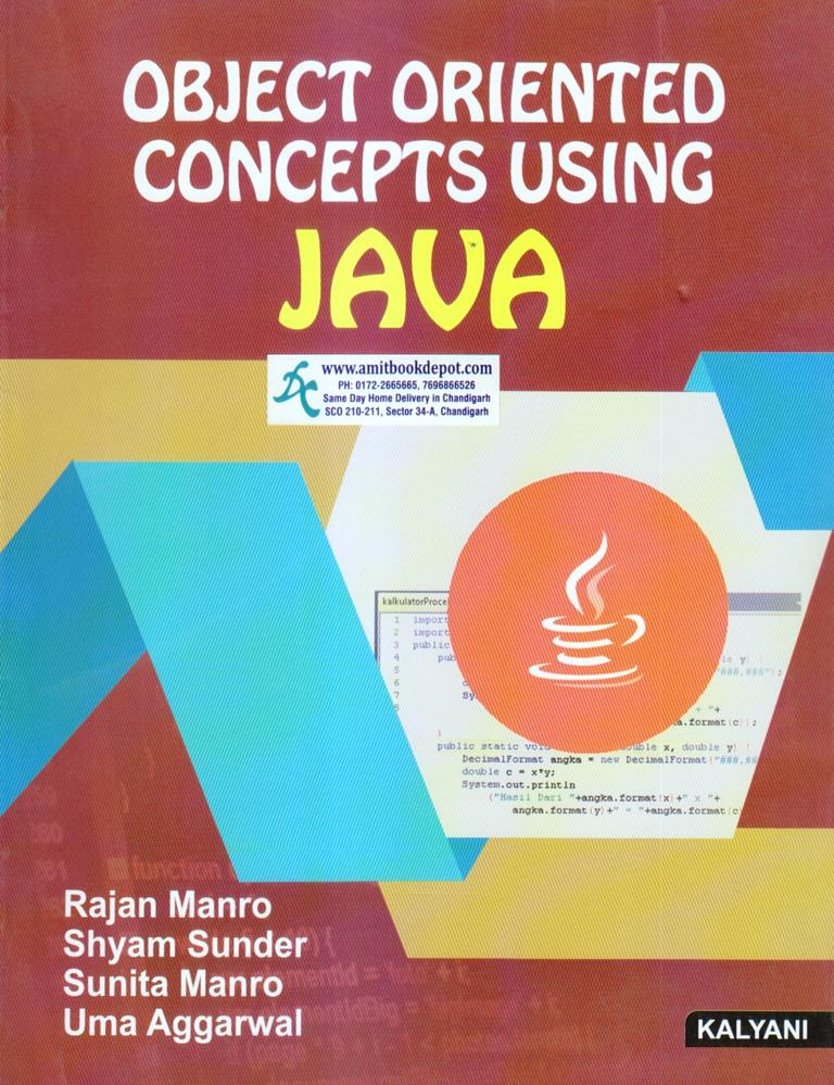 Object Oriented Concepts Using JAVA for PGDCA 2nd Semester PU Chandigarh