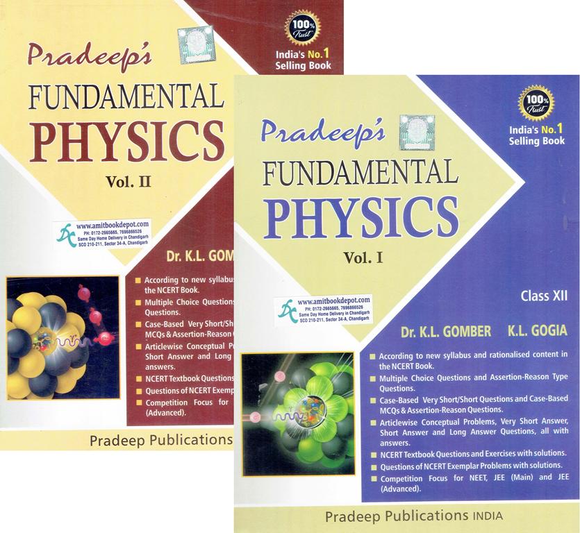 Pradeep Fundamental Physics for Class 12th (Set of 2 Volumes)