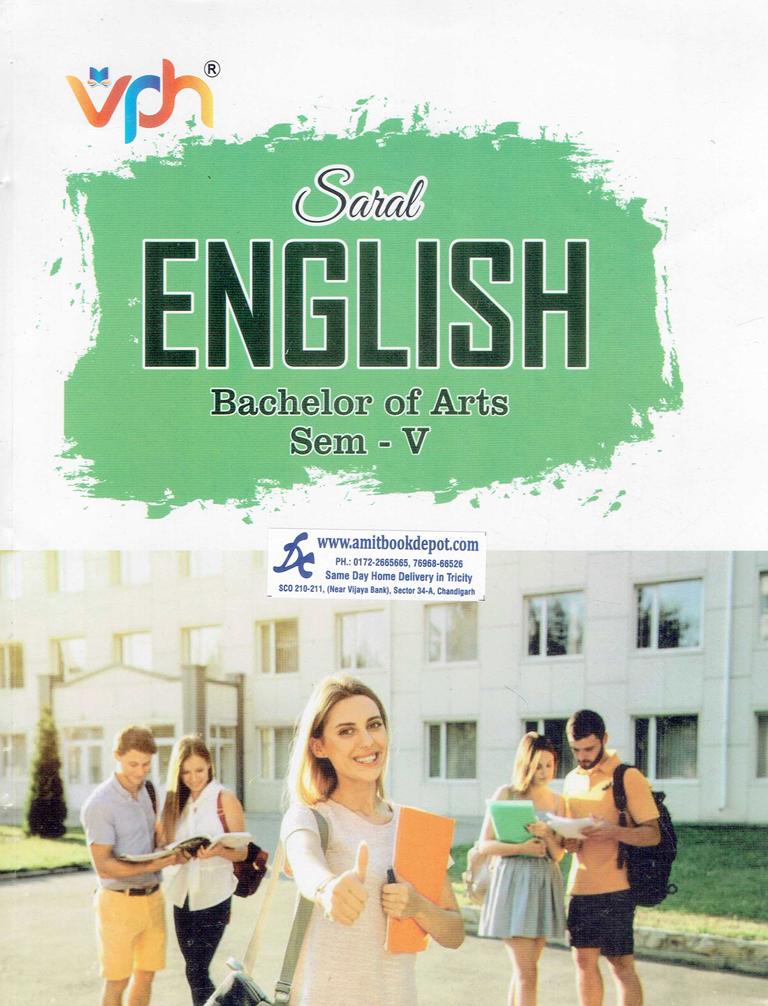 Vohra Saral English for BA 5th Semester Panjab University Chandigarh