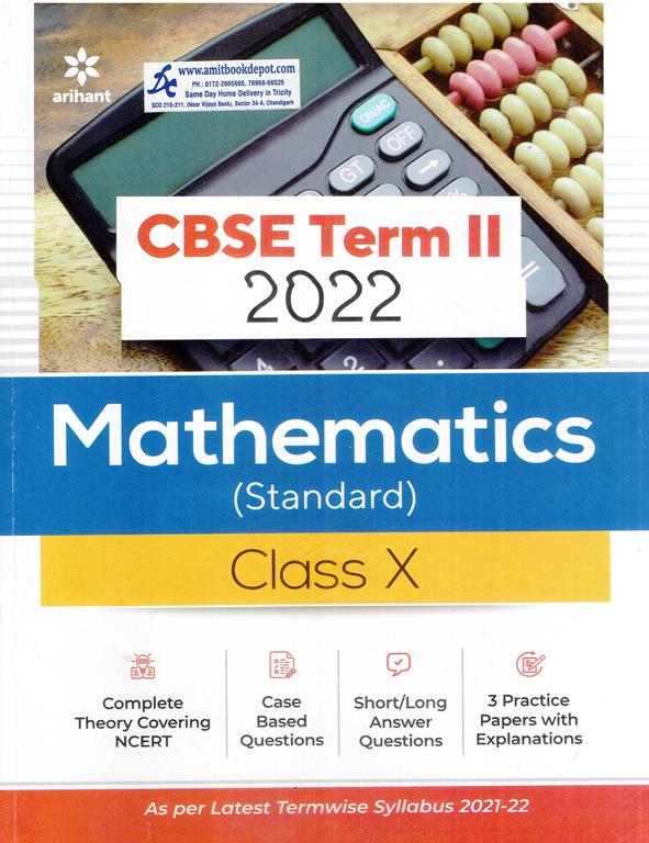 Arihant CBSE Term 2 2022 Mathematics Standard Sample Papers for Class 10th