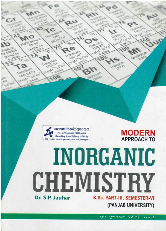 Modern Inorganic Chemistry BSc 6th Semester PU Chandigarh