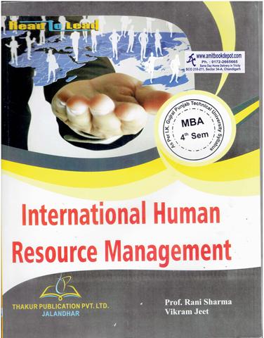 International Human Resource Management MBA 4th Sem PTU