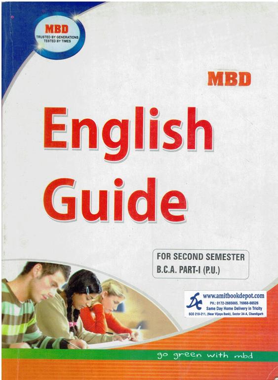 MBD English Guide BCA 2nd Semester PU Chandigarh