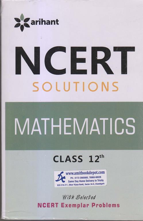 Arihant NCERT Solutions Mathematics Class 12th